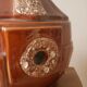 Vintage ceramic lamp base Scandinavian decoration retro floor lamp shades of brown
