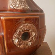 Vintage ceramic lamp base Scandinavian decoration retro floor lamp shades of brown