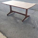 Teak central extension table circa 1960