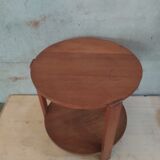 Solid wood side table