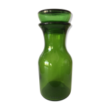 Green glass jar