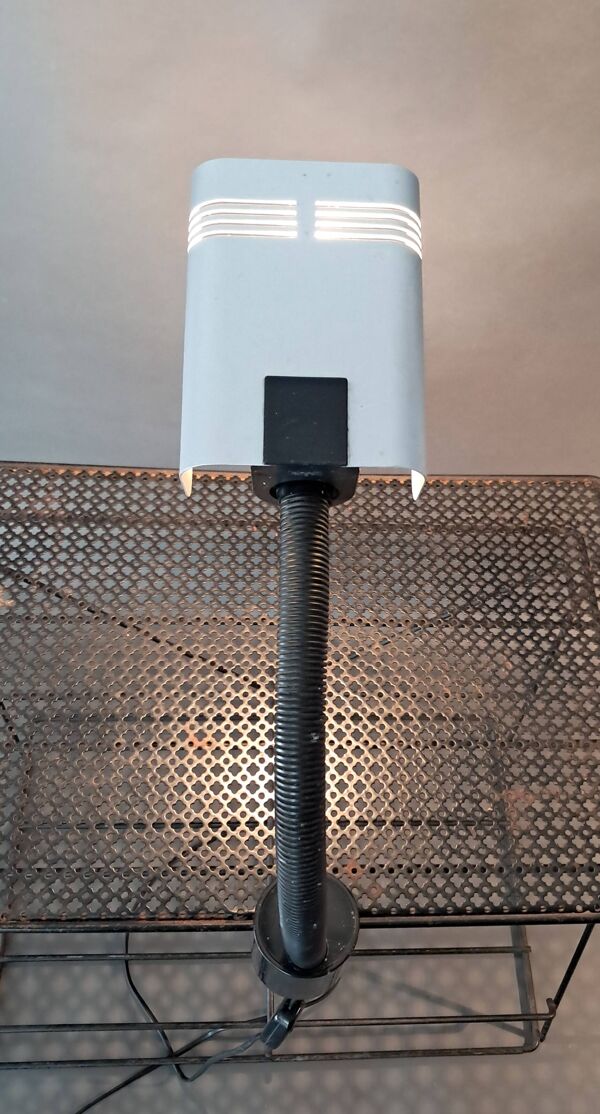Lampe d'atelier Targetti Sankey en aluminium brossé, 1970