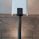 1970 Targetti Sankey workshop lamp in brushed aluminum.