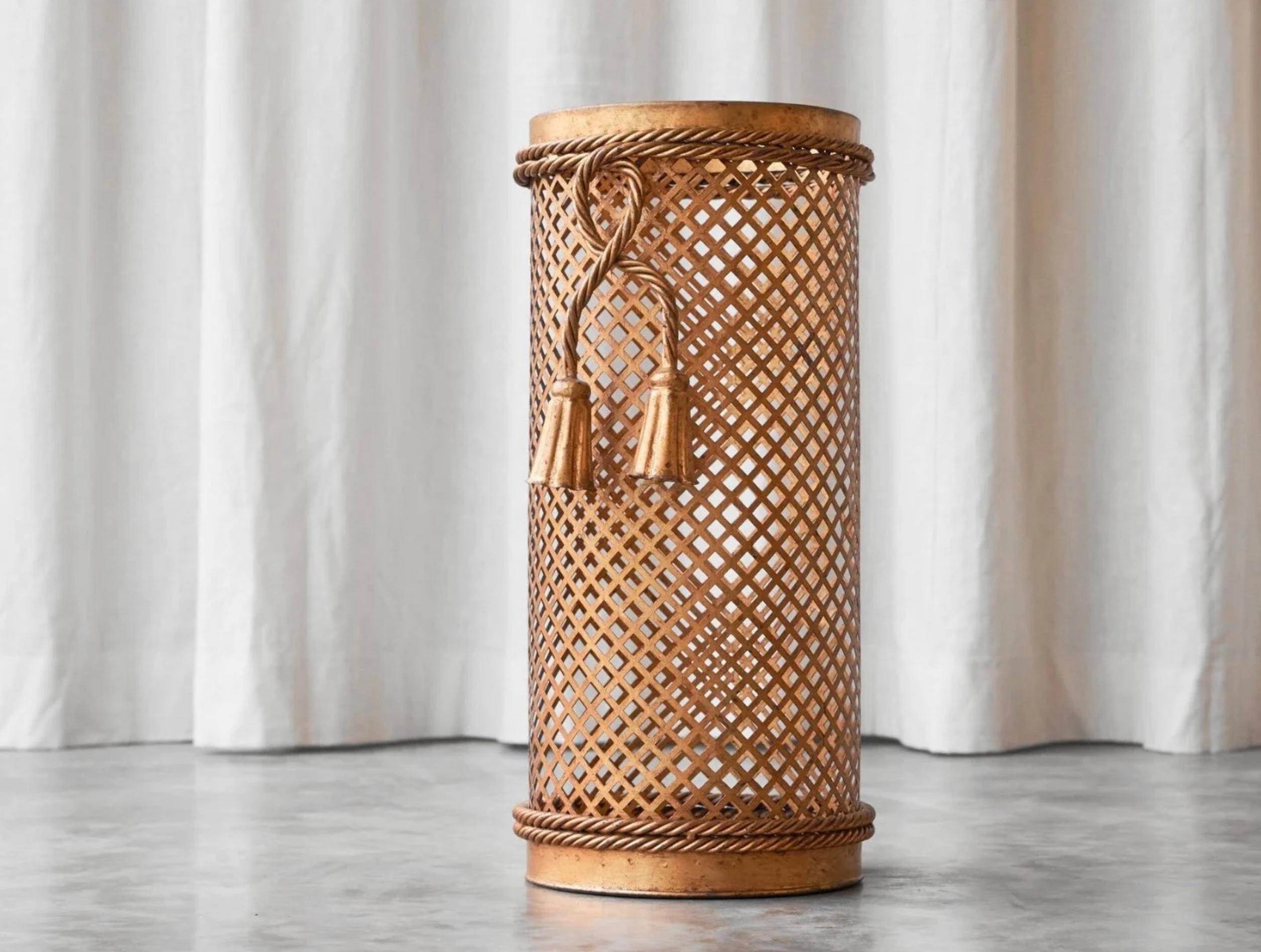 Li Puma Florence Umbrella Stand Trompe-l'œil Mid-Century 1960