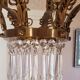 Bronze chandelier with 6 light pendants