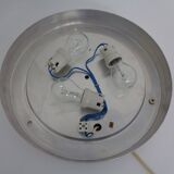 Large German Glass Ceiling Lights, Set of 2, 1960s