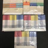 set of 15 old tea towels new in linen and cotton