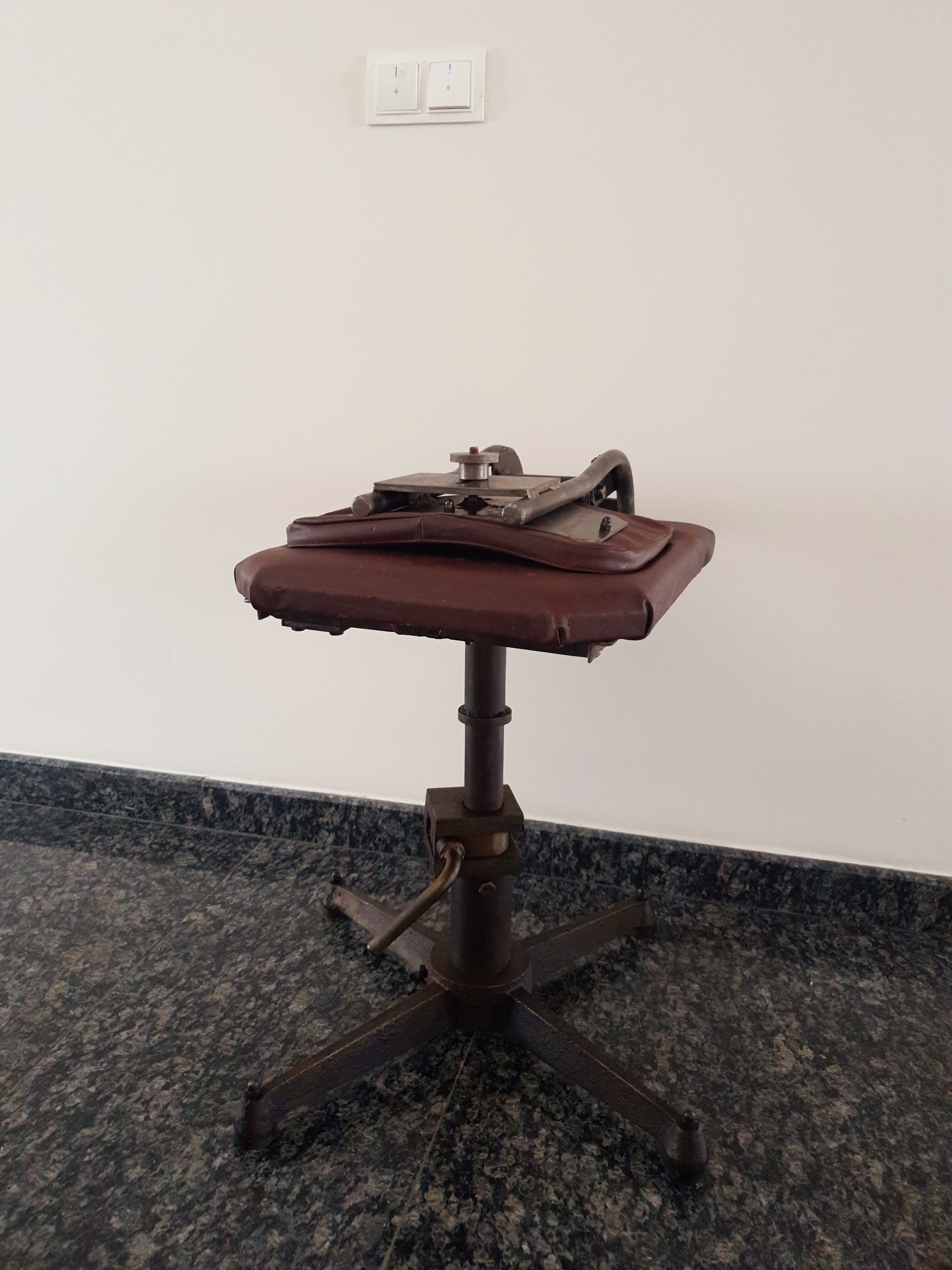 Industrial cast iron chair
