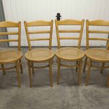 4 chaises Baumann modèle Anteuil 1986