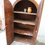 Rattan cabinet, fluted