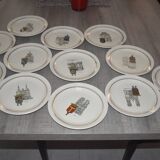 Assiettes représentant  Armoirie de Lorraine