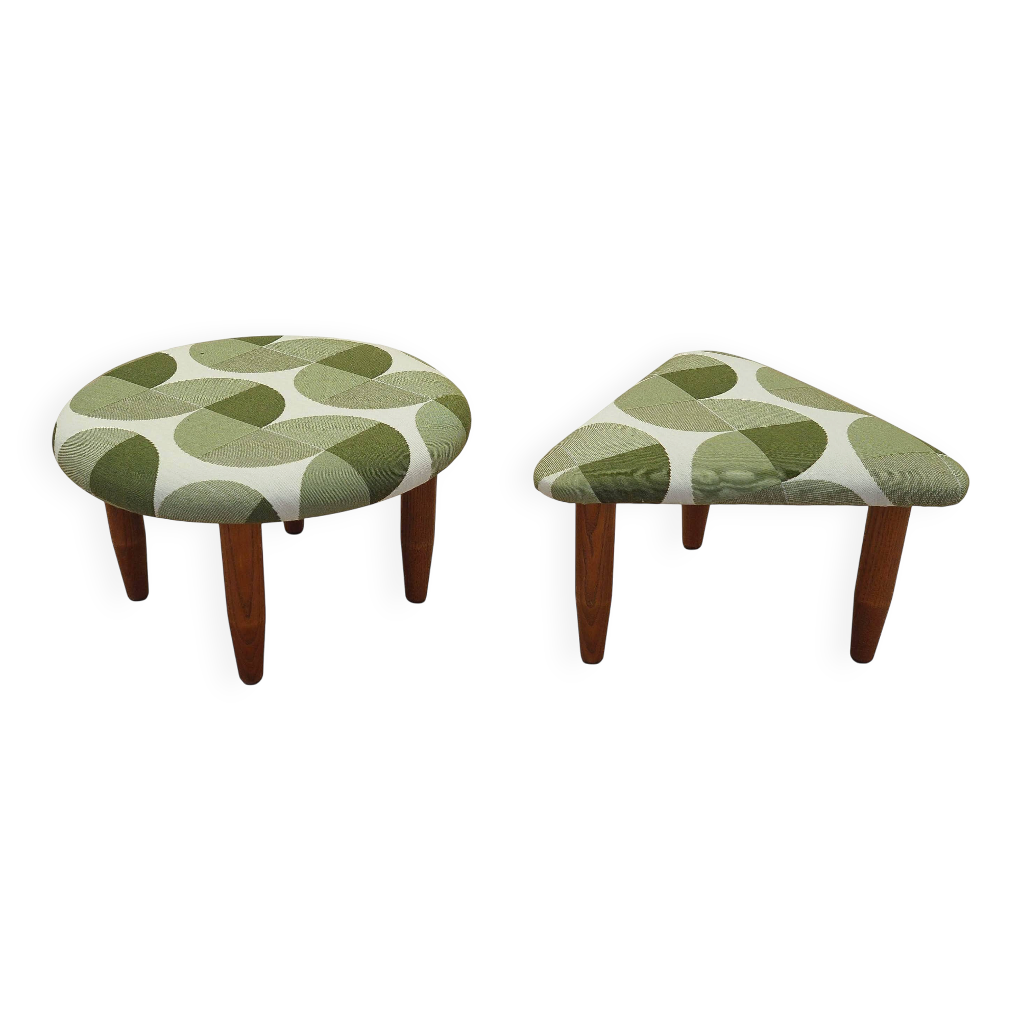 Set of two footstools, Danish design, 1990s, production: Denmark