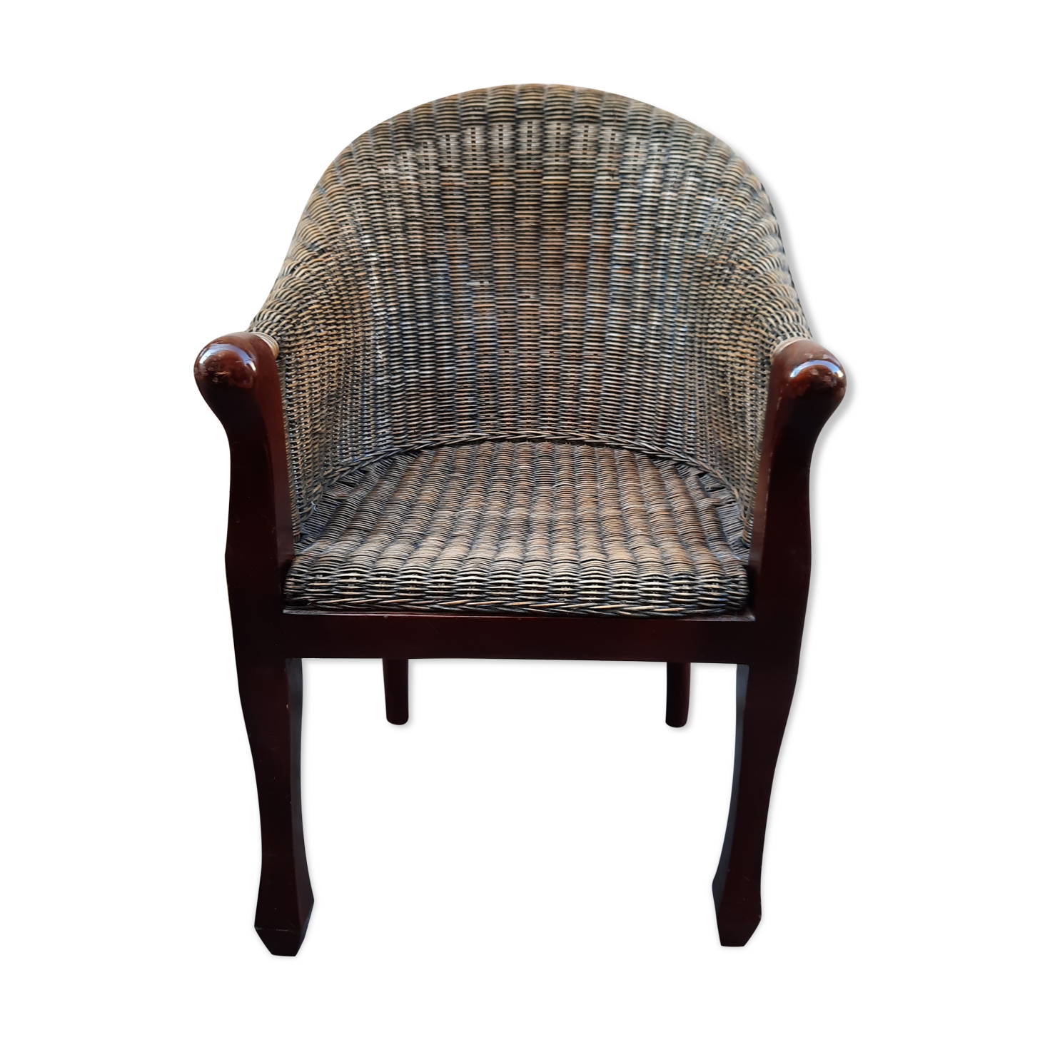 Rattan armchair