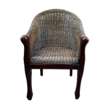 Rattan armchair