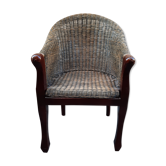 Rattan armchair