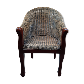 Rattan armchair
