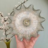 Vintage holophane glass lampshade pendant light