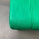Postmodern plastic stool with a wood effect.