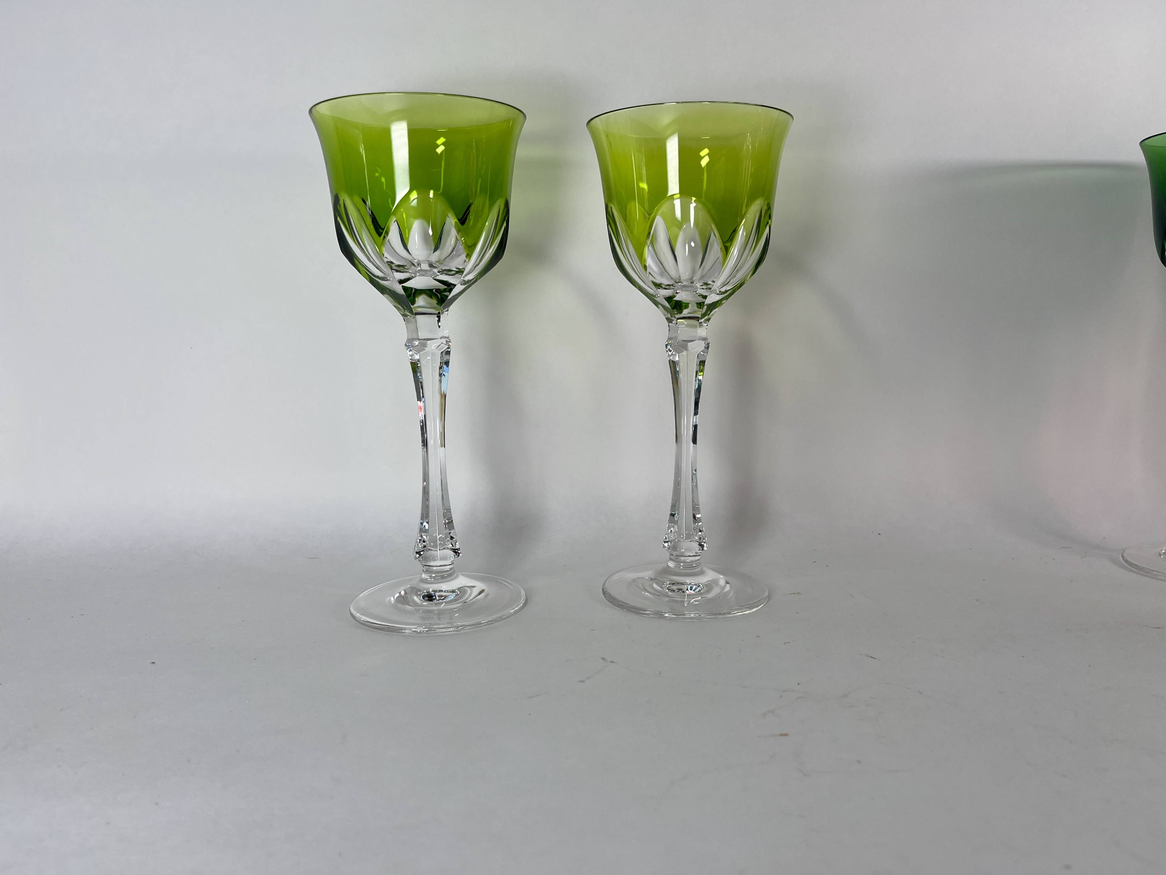 Roemer Crystal stemmed glasses, France color, XL