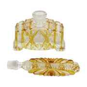 Ensemble de toilette parfum ambre cristal de plomb Buder Allemagne