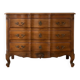 Antique curved wooden commode in classic style