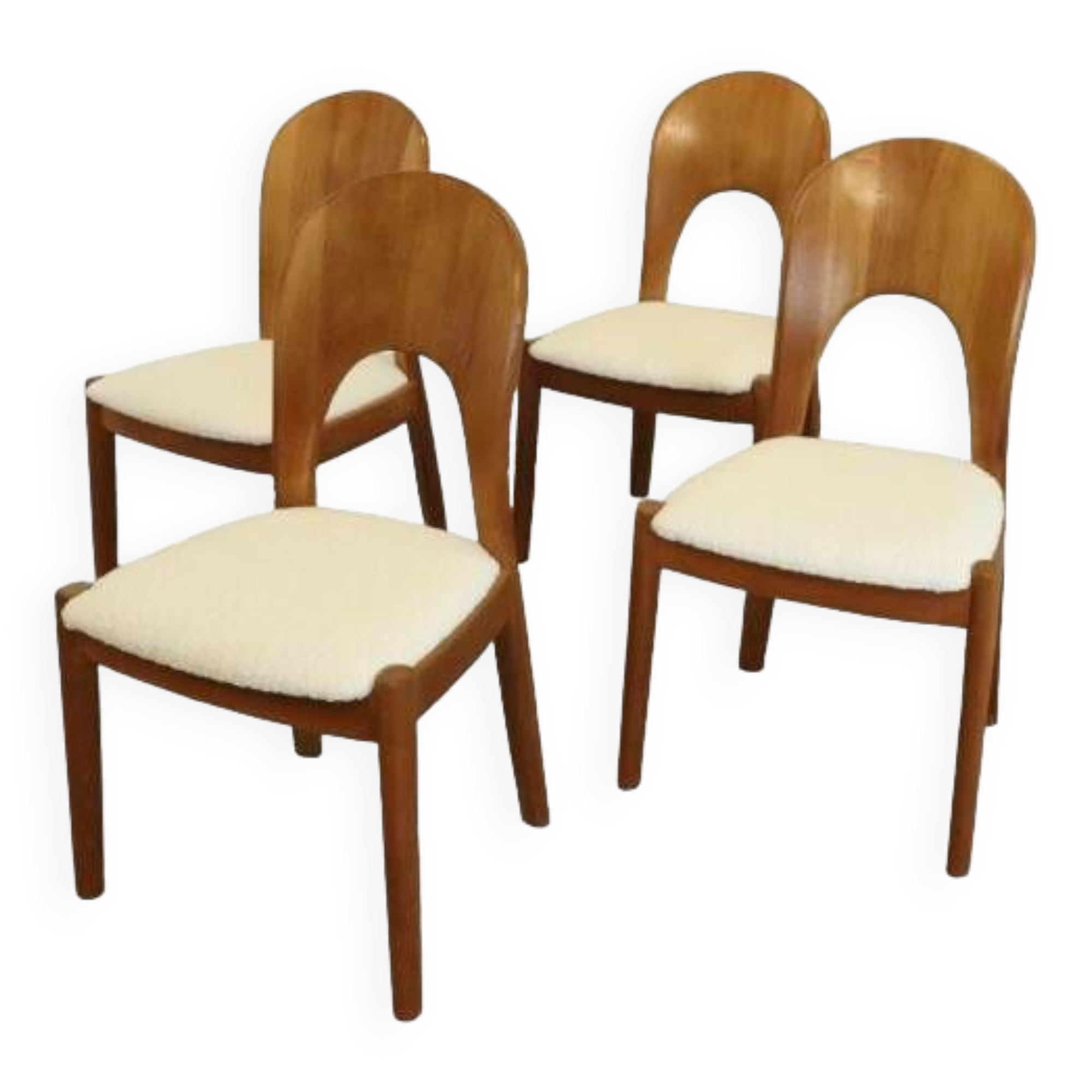 Set of 4 Stoelen Niels Koefoed 'Morten' 'Bardeso' - Vintage teak wood