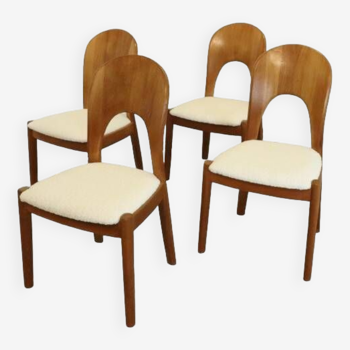 Set van 4 stoelen Niels Koefoed 'Morten' 'Bardeso' - deens teak vintage