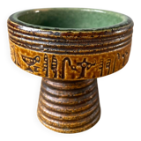 Bougeoir céramique hiéroglyphes