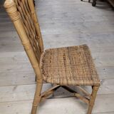 Vintage rattan office chair - 1950s