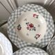 set of 6 hollow plates Digoin Sarreguemines model "Bastia" years 30-40