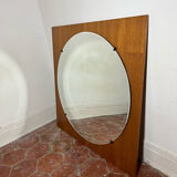 Scandinavian teak mirror 50s