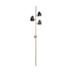 Italian 1950s black wall sconce
