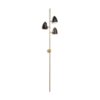 Italian 1950s black wall sconce