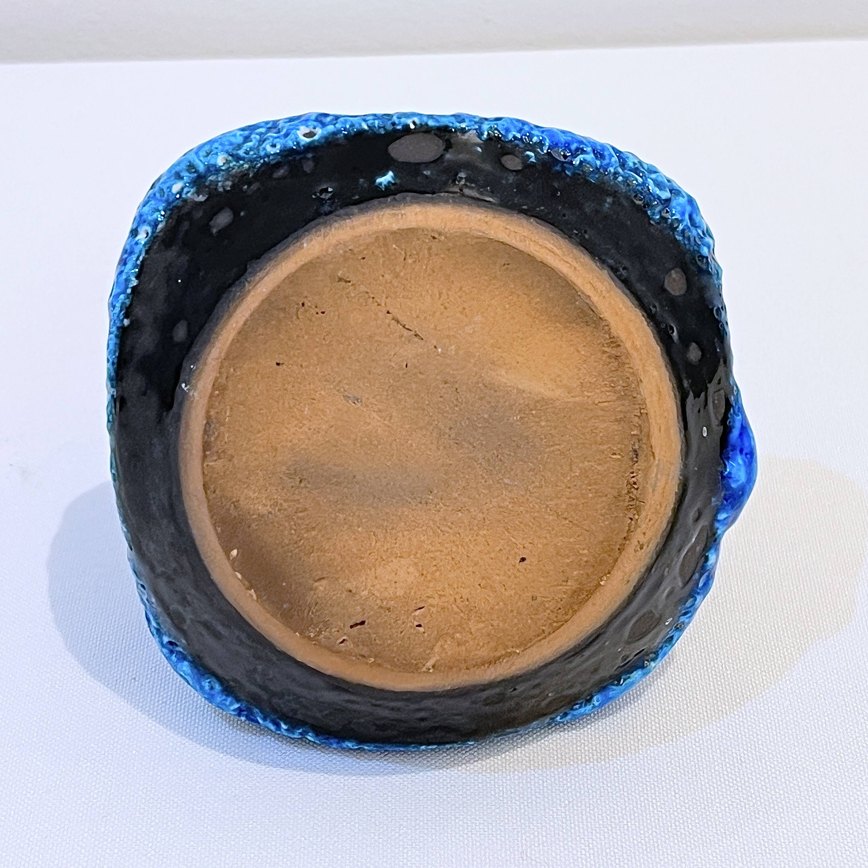 Fat Lava Ceramic Egg Cup Glacier Enamels - Atelier du Cyclope