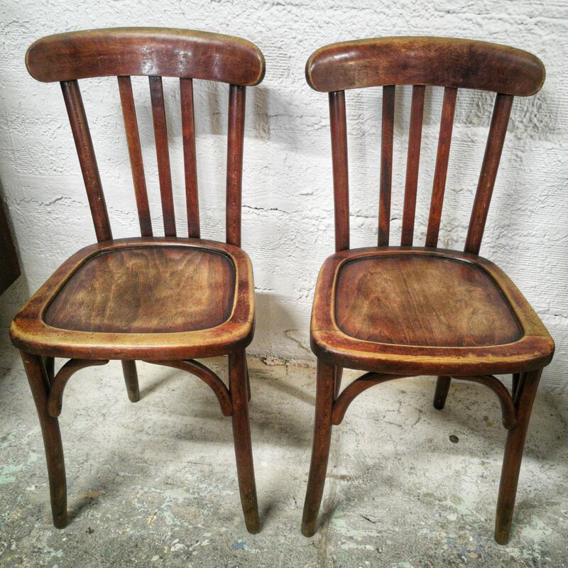 Pair of bistro chairs