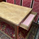 Solid wood farmhouse table of 127 cm