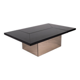 Table basse bar laquée Paul Michel pour Roche Bobois, France, 1980s