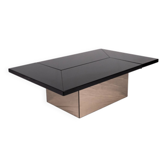 Table basse bar laquée Paul Michel pour Roche Bobois, France, 1980s