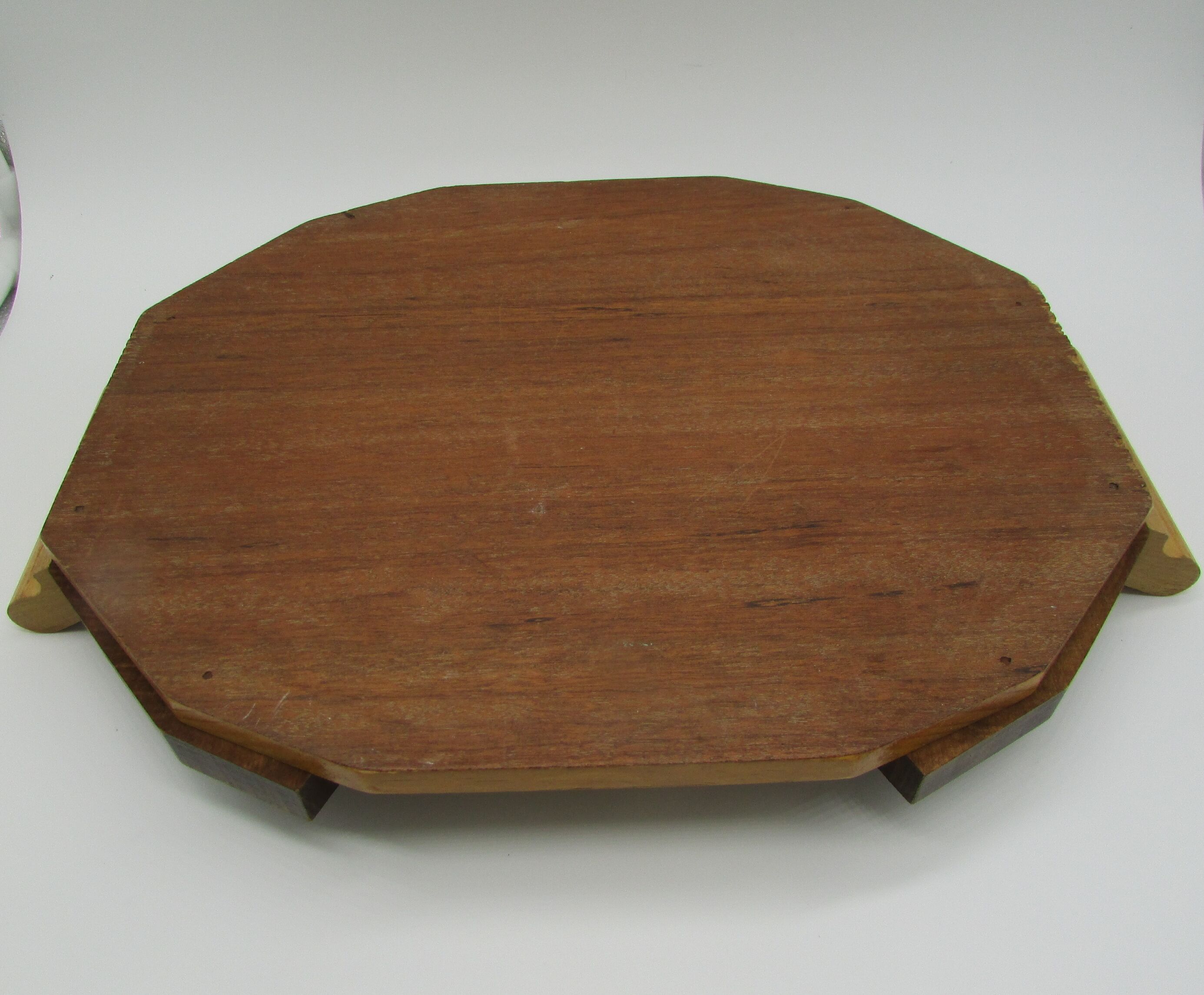 Serving tray 5 glass compartments