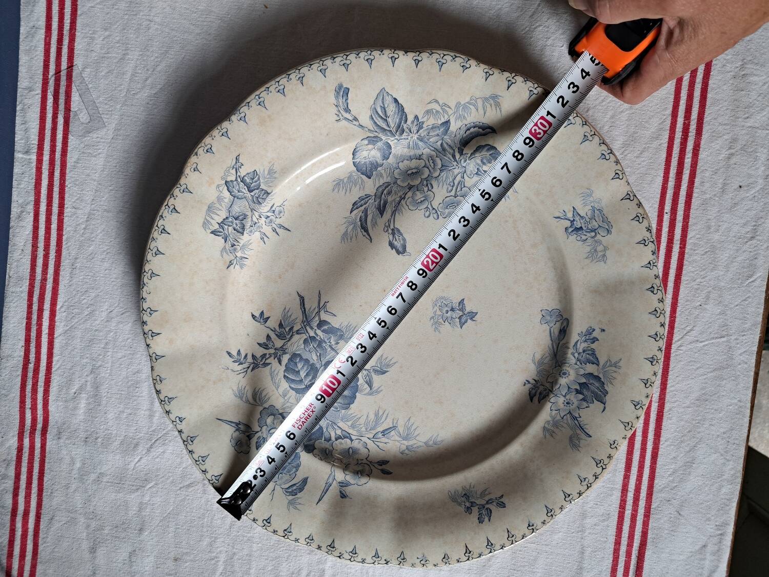 Large ironstone pattern platter