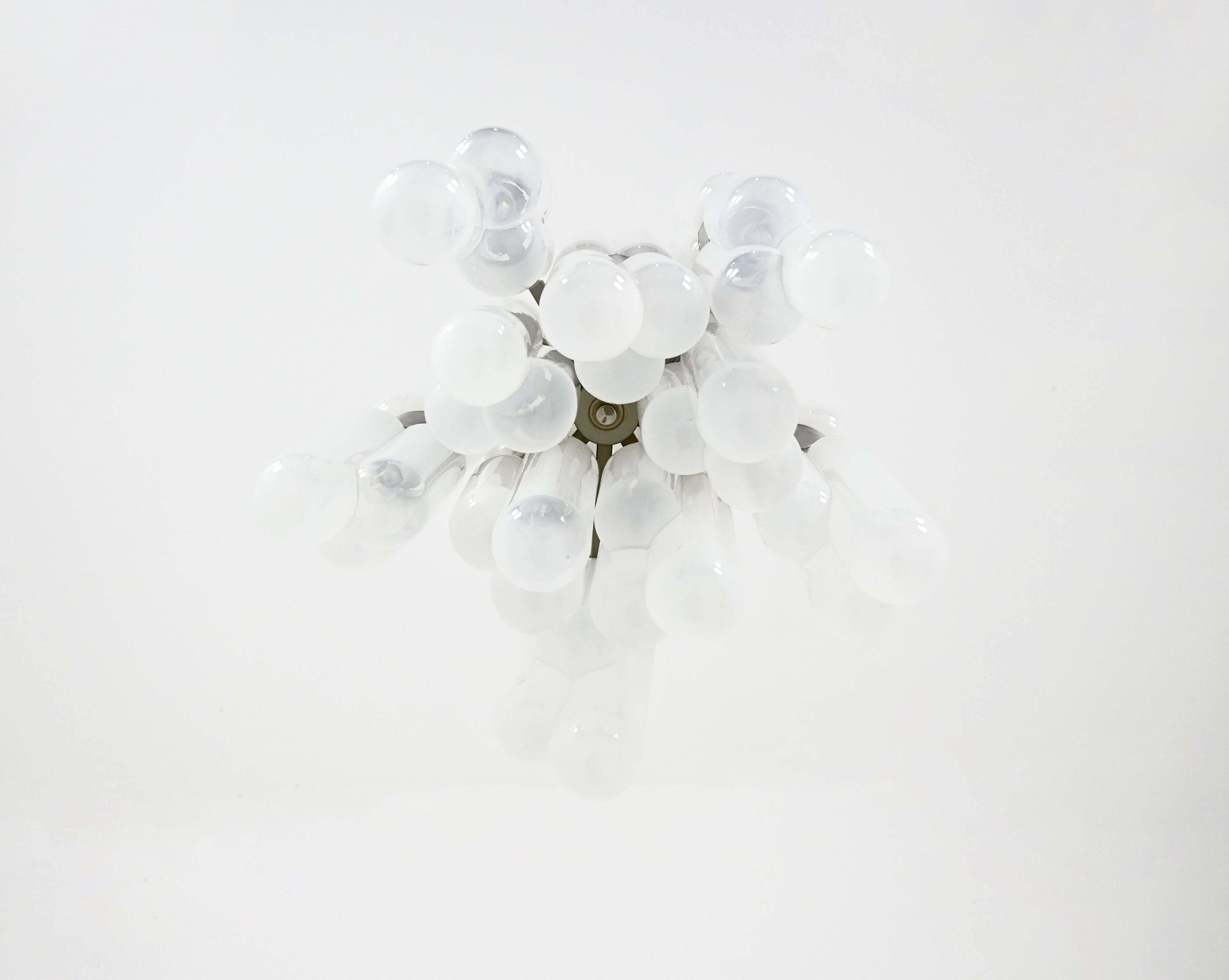 “Torpedo” chandelier by Carlo Nason for Mazzega, 1960s