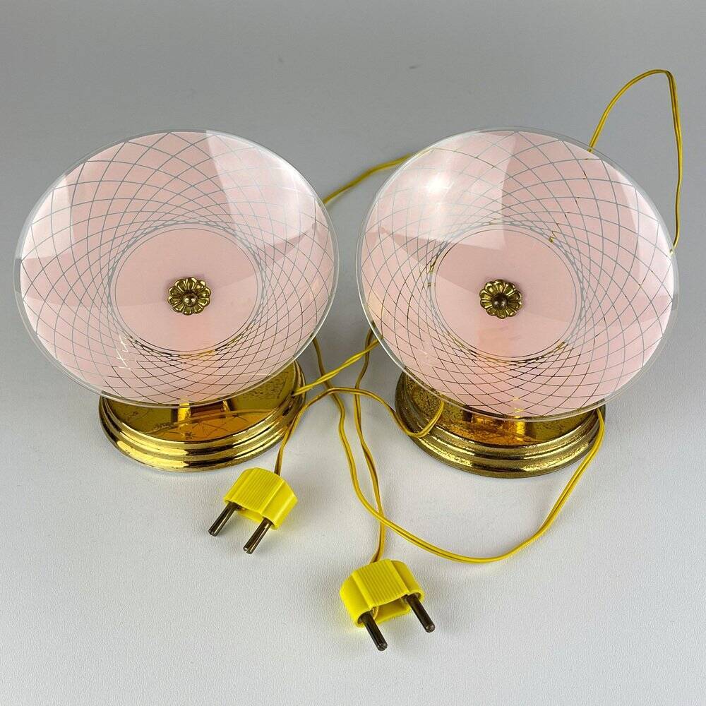 Nightside table lamps, Italy, 1950s, set of 2