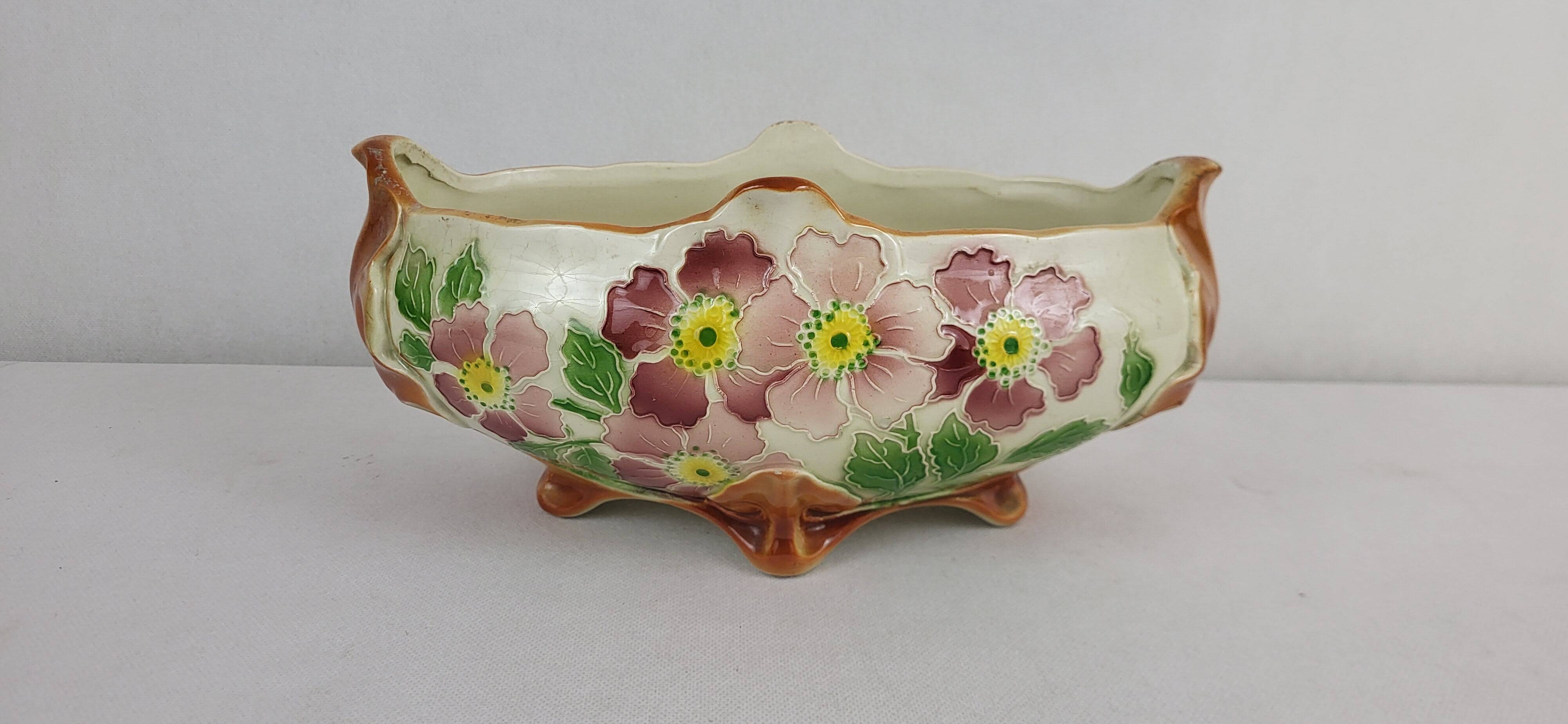 Keller & Guérin Art Nouveau Planter / Saint Clément