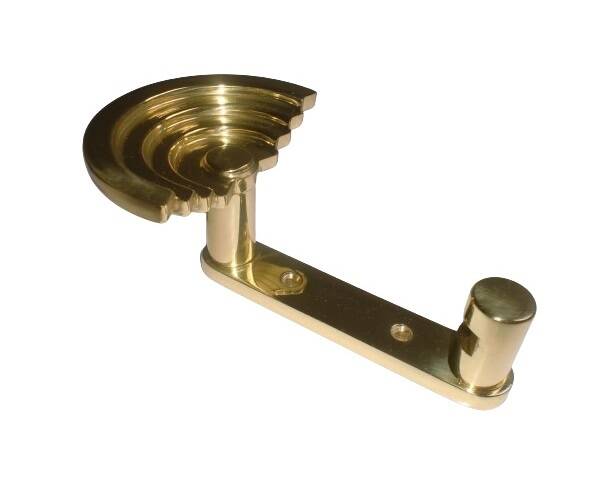 1 out of 10 pcs. Postmodern italian designer sottsass brass wall coat hooks