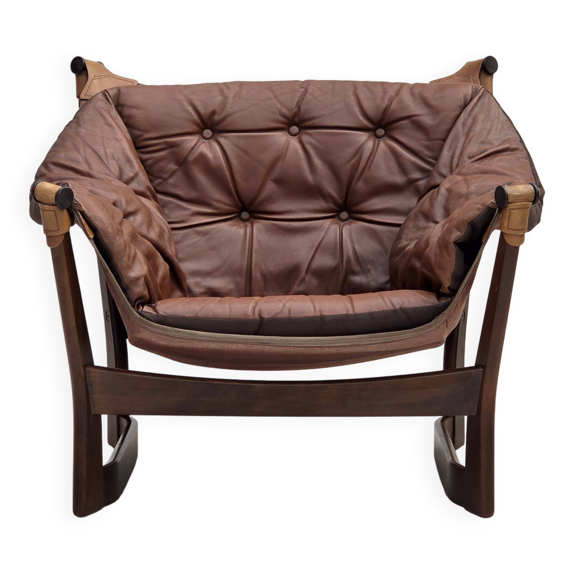 1970s, Norwegian design by Tormod Alnaes, "Trega" loungechair.