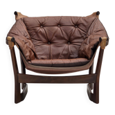 Années 1970, design norvégien de Tormod Alnaes, fauteuil "Trega".