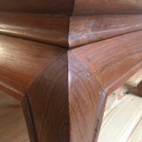 Table basse en bois et canage