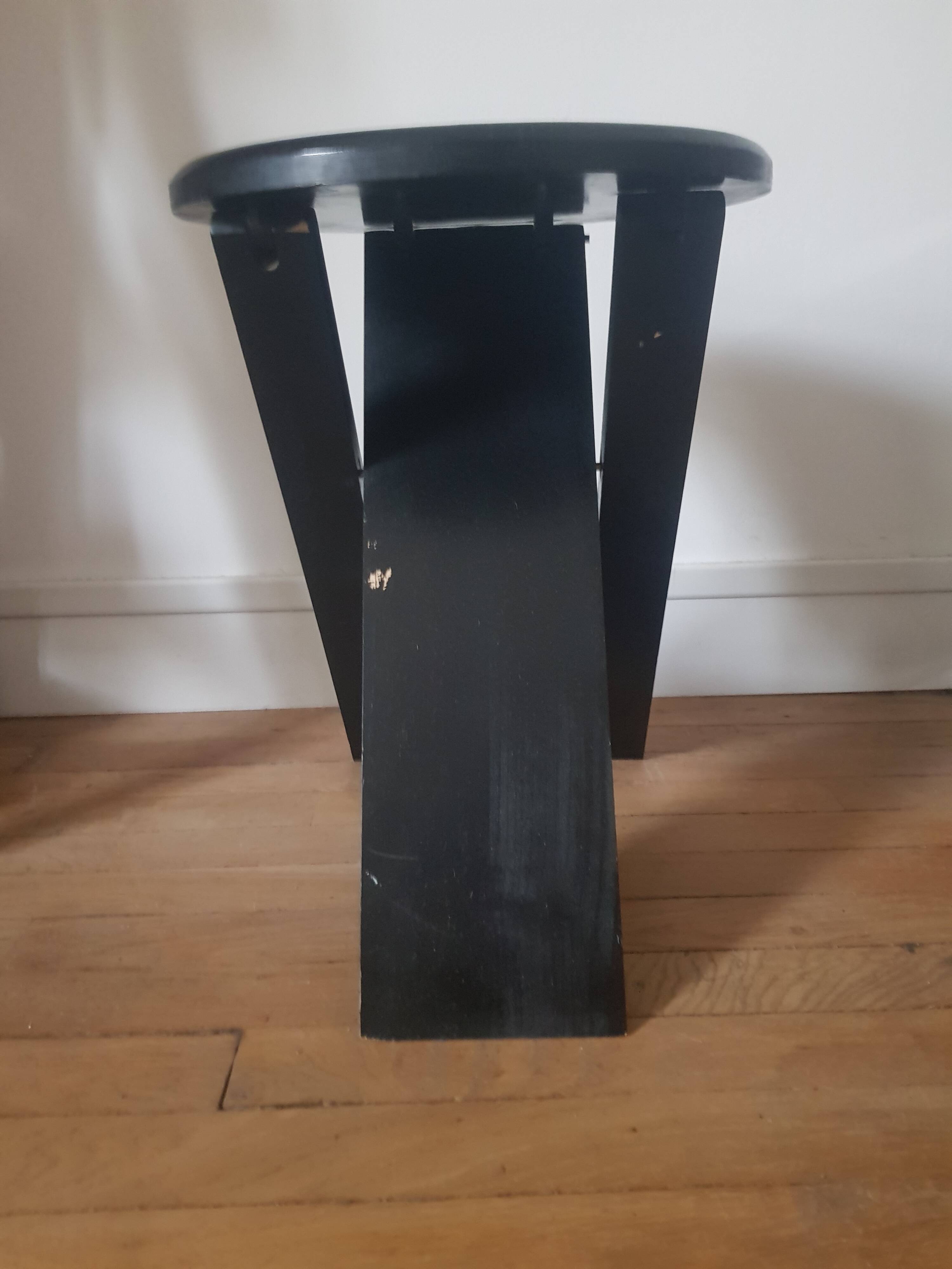 Suzy black stool by Adrian Reed