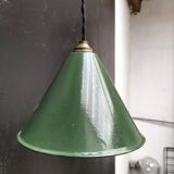 Suspension cone enamelled sheet metal