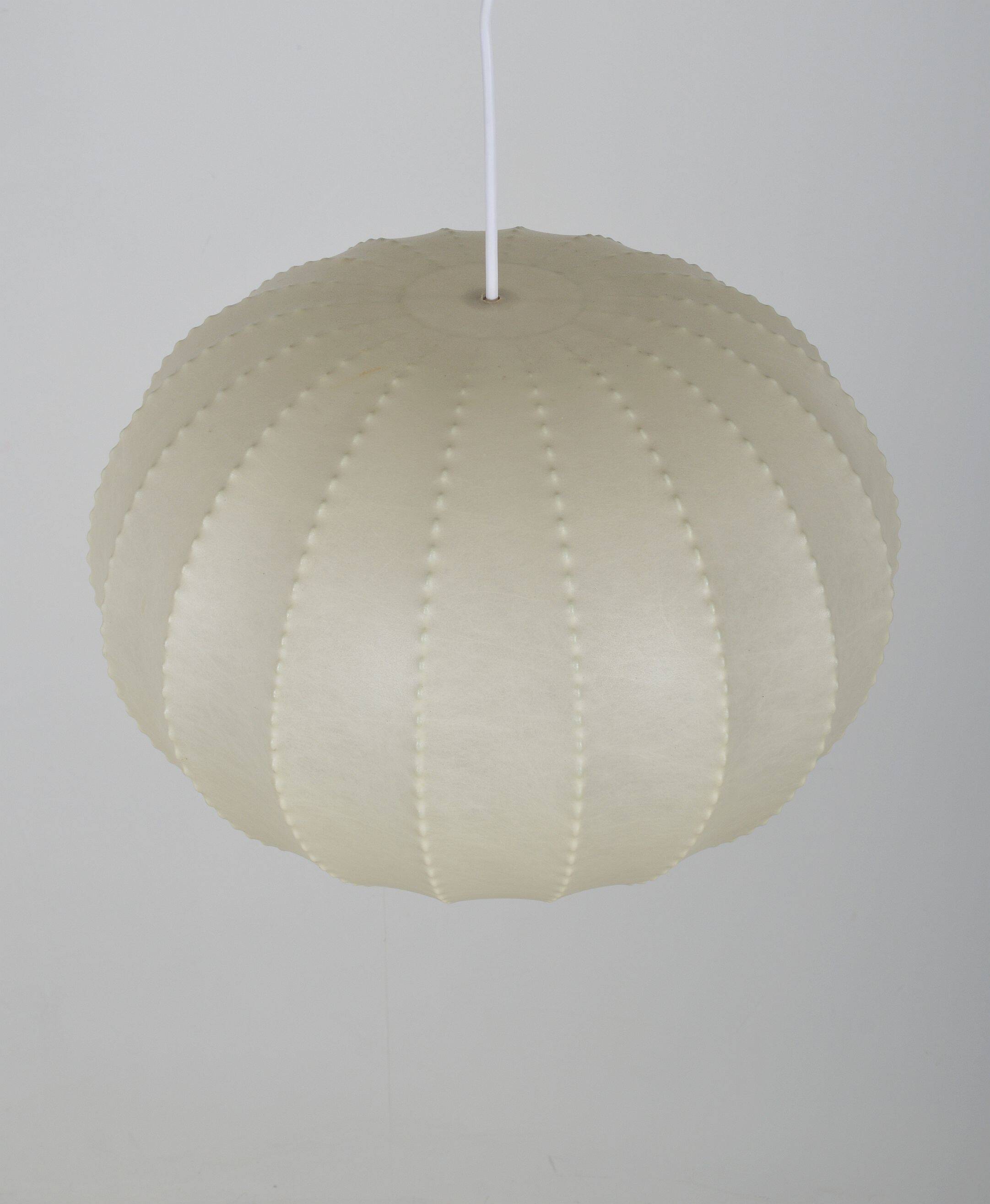 Vintage cocoon pendant lamp by Goldkant Leuchten, 1960s